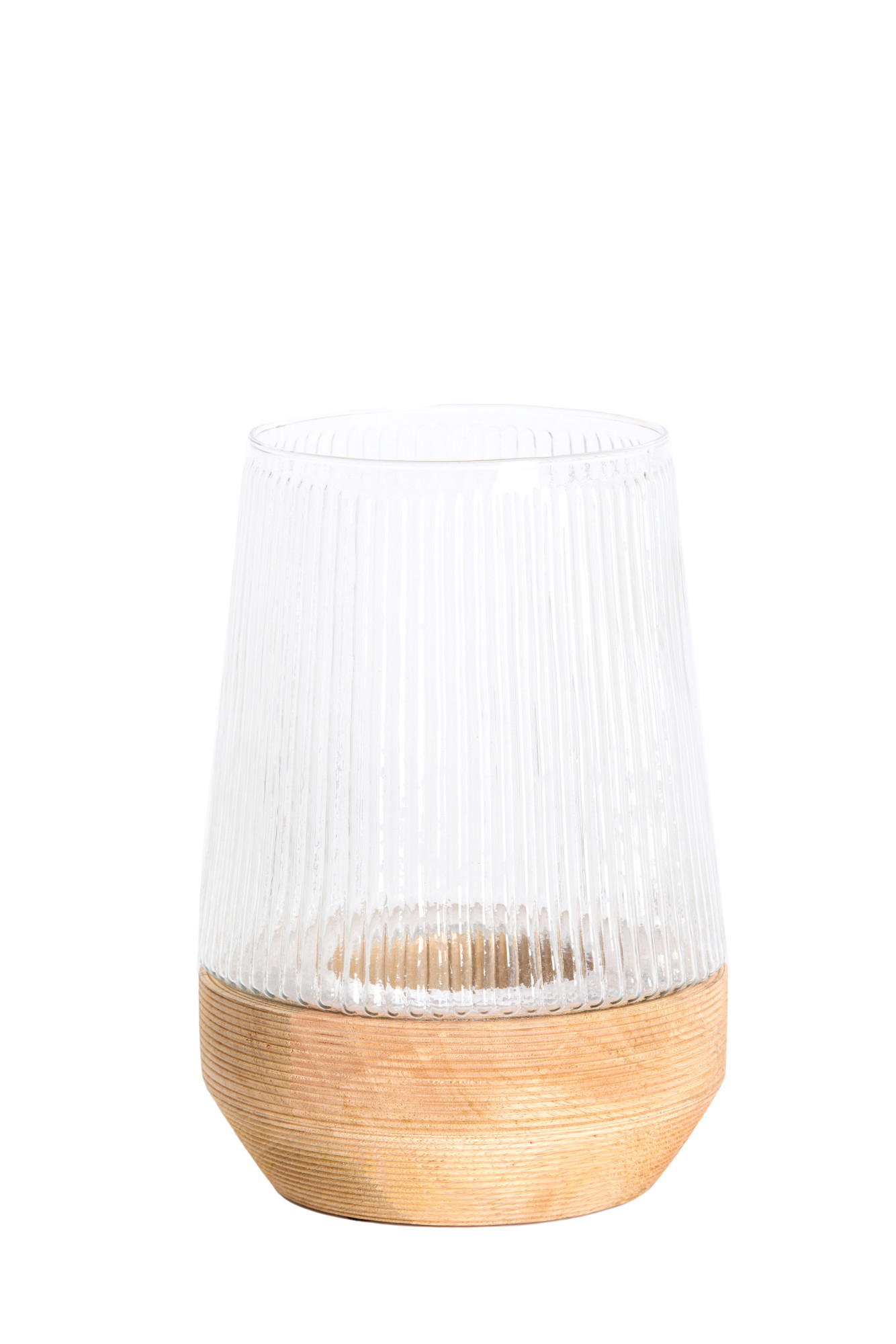WINDLICHT Minas Braun Ø18/26 cm - Braun, Holz (18/26/18cm) - Light & Living