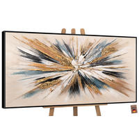 GEMÄLDE Impuls Schattenfugenrahmen Schwarz 120x60 cm - Schwarz, Holz (120/60cm) - YS-art gallery