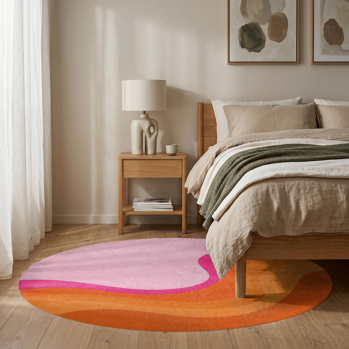 PREPROGE - Valovi - 150x150 cm - večbarvno, umetna masa/tekstil (150/0.4cm) - OnlyWow