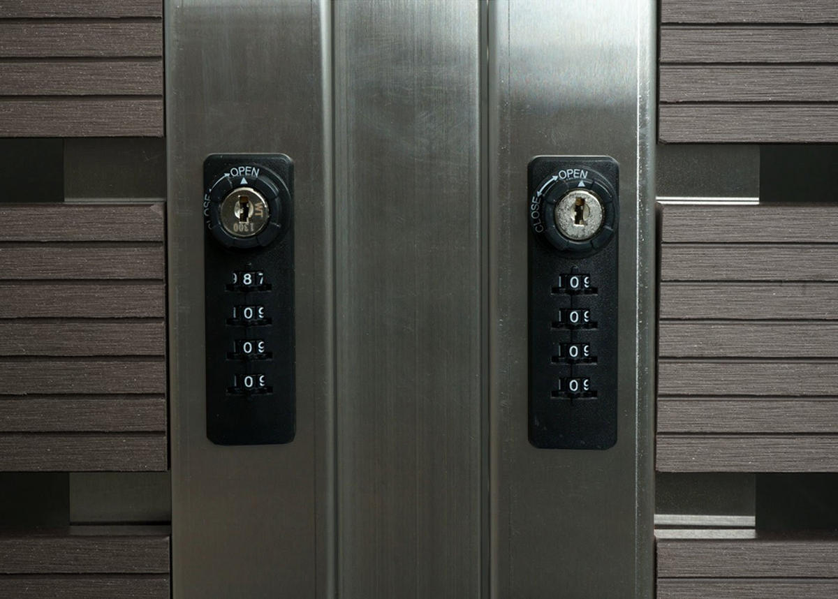 MÜLLTONNENVERKLEIDUNG 2ER Anthrazit - Anthrazit, Metall (134/119/84cm) - MCW