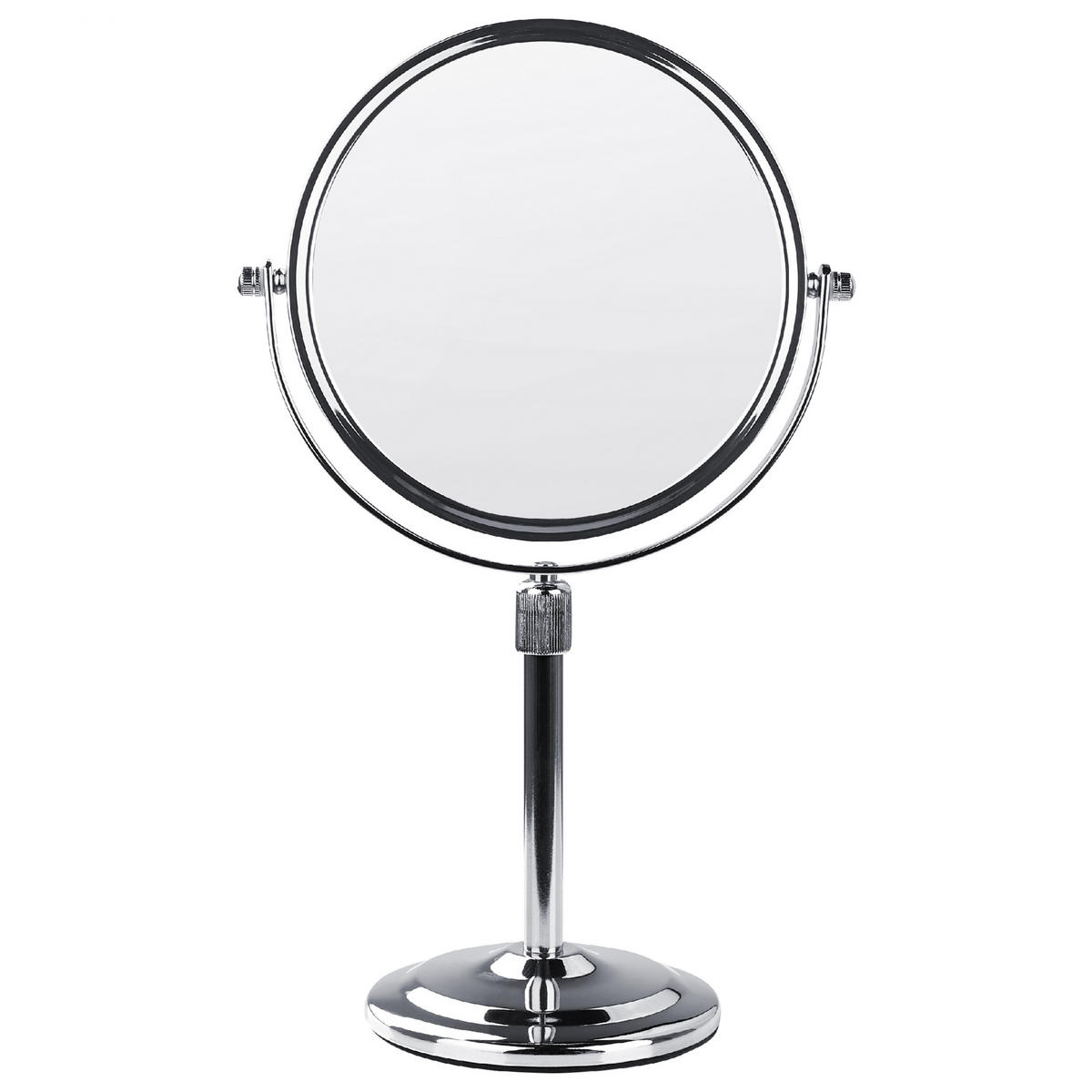 KOSMETIKSPIEGEL 20 cm Silber Aveyron - Silberfarben, Metall (38/13/20cm) - Beliani