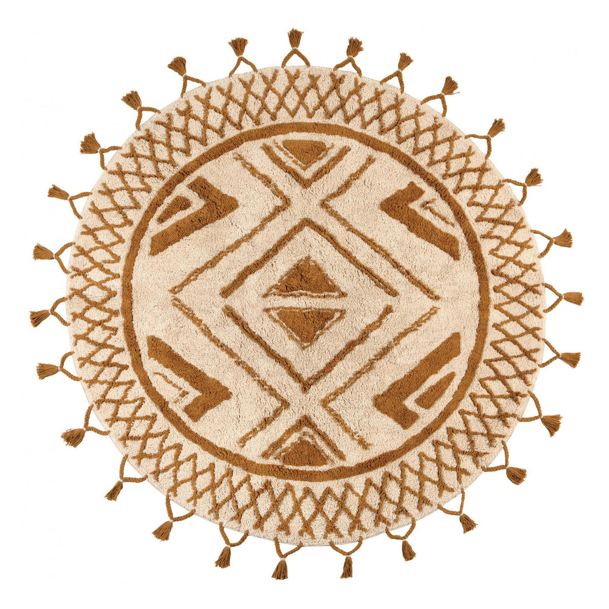 TEPPICH Sami bronze diameter 160 cm - Bronzefarben, Textil (160/160cm) - Vivaraise
