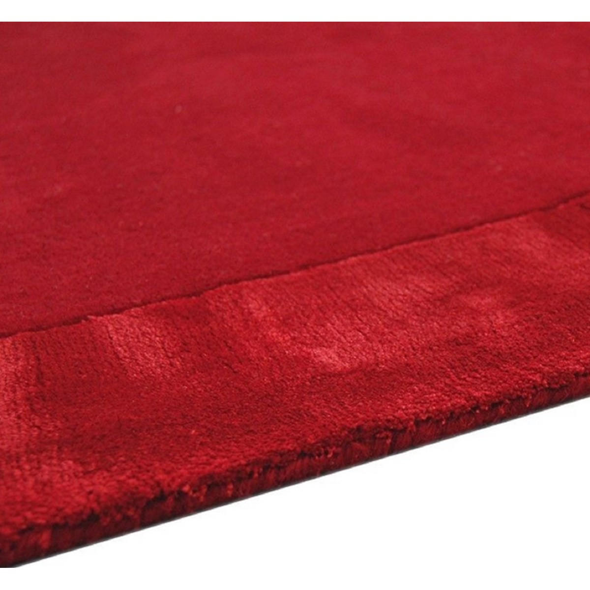 TEPPICH Handgetufteter aus reiner Wolle TOSCA Rot 160 x 230 cm - Rot, Naturmaterialien (160/230cm) - Novatrend