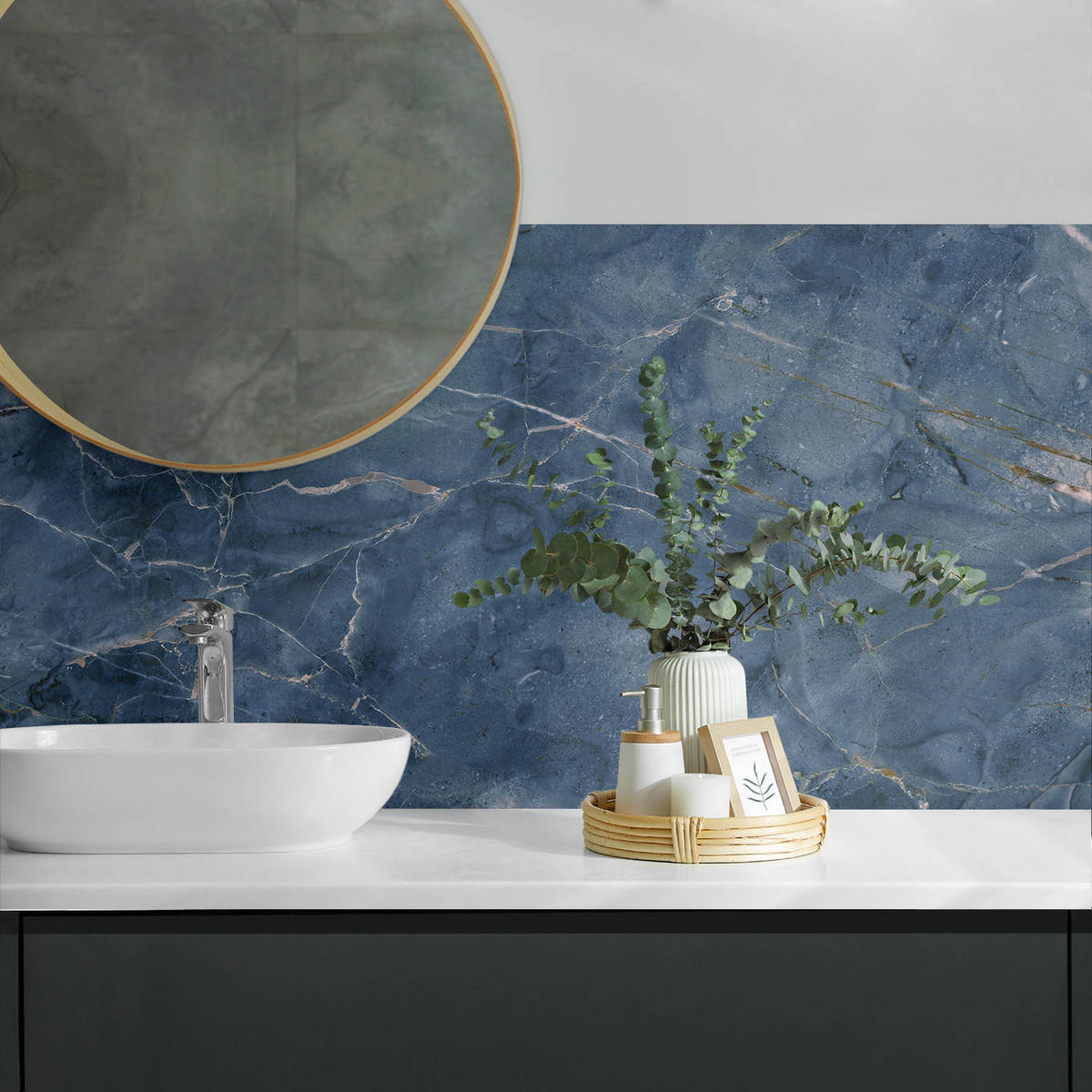 WANDPANEEL 120x60 cm selbstklebend Lazurite - Grau, Kunststoff (60/1.6/120cm) - Wallfluent