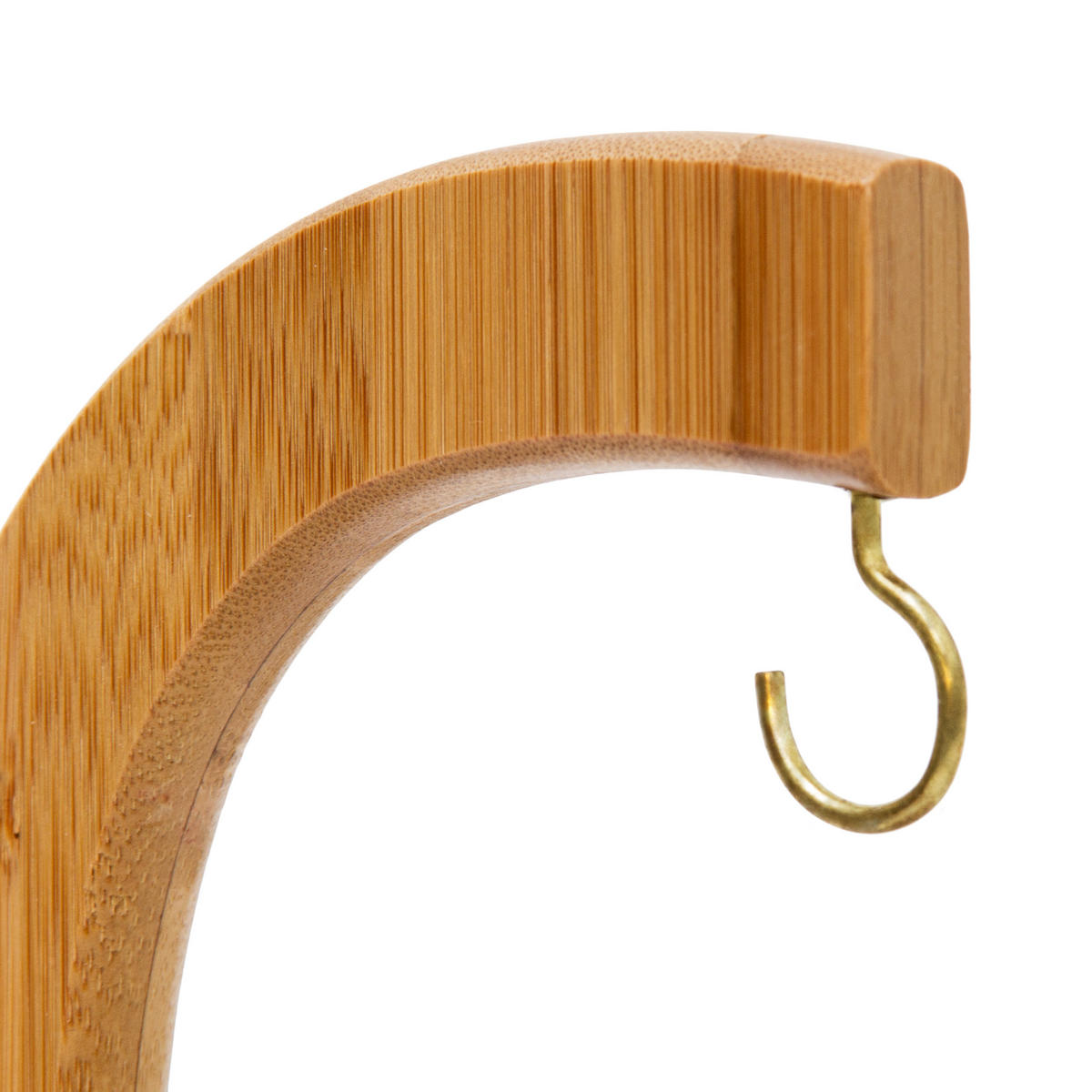 BANANENHALTER - Hellbraun, Holz/Metall (16/28.5/16cm) - Relaxdays