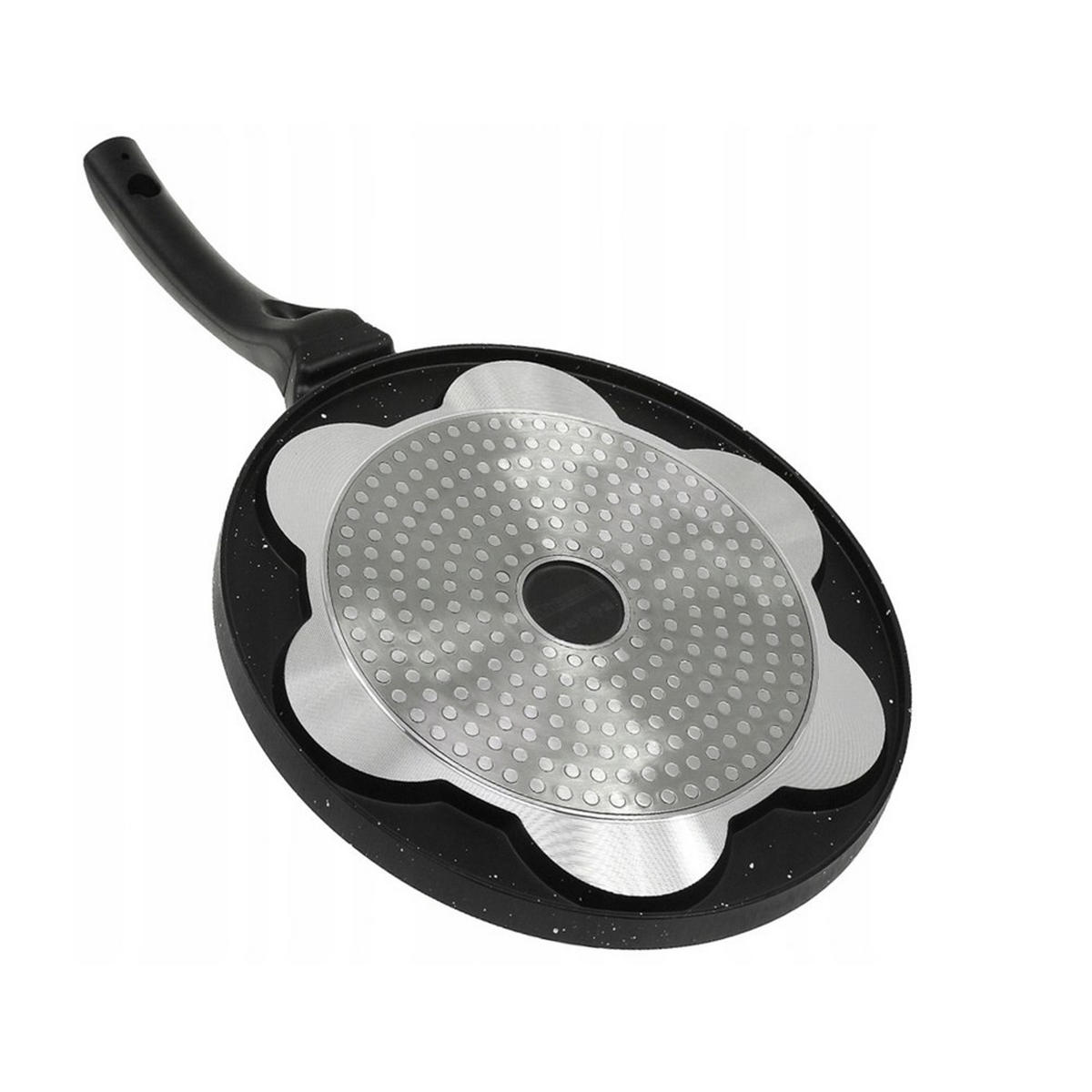 PFANNKUCHENPFANNE Schwarz 43/26/2 cm KS5120 - Schwarz, Metall (26cm) - Krisberg 