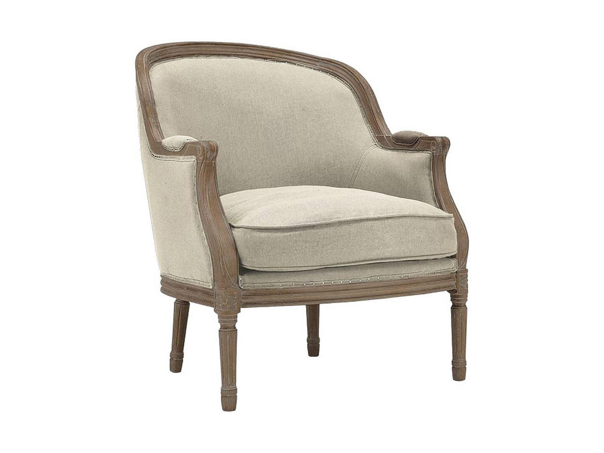 SESSEL mit gerader Rückenlehne - 1 Person - Stoff - Cremefarben - - Creme, Textil (72/89.5/78cm) - Vente-Unique