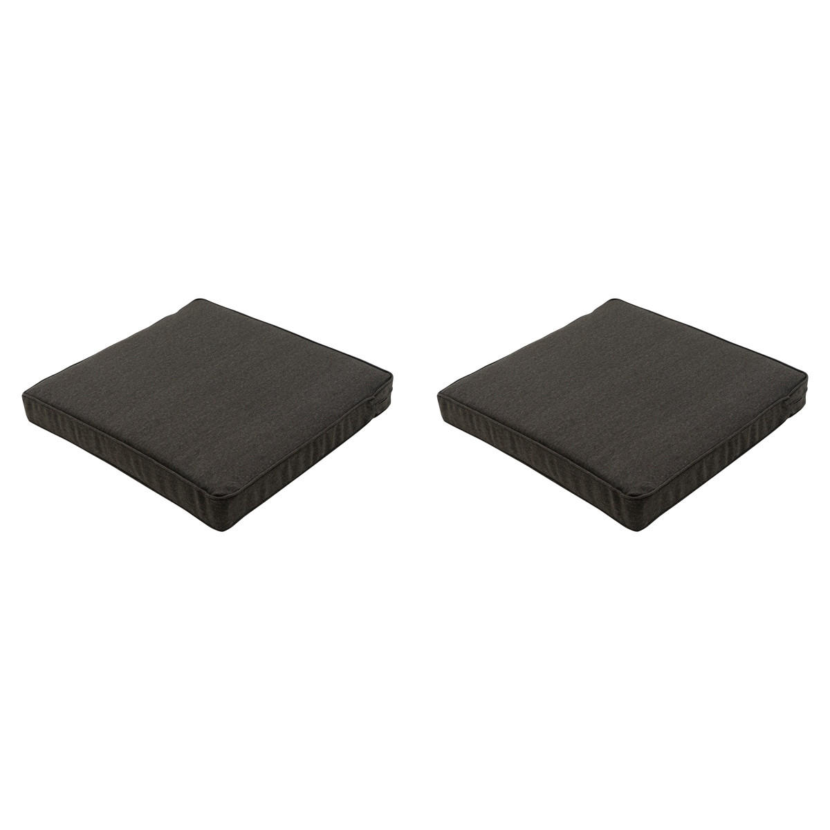 SITZKISSEN Canvas 60/60 cm 2er-Set - Grau, Textil (60/8/60cm) - Madison