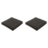 SITZKISSEN Canvas 60/60 cm 2er-Set - Grau, Textil (60/8/60cm) - Madison