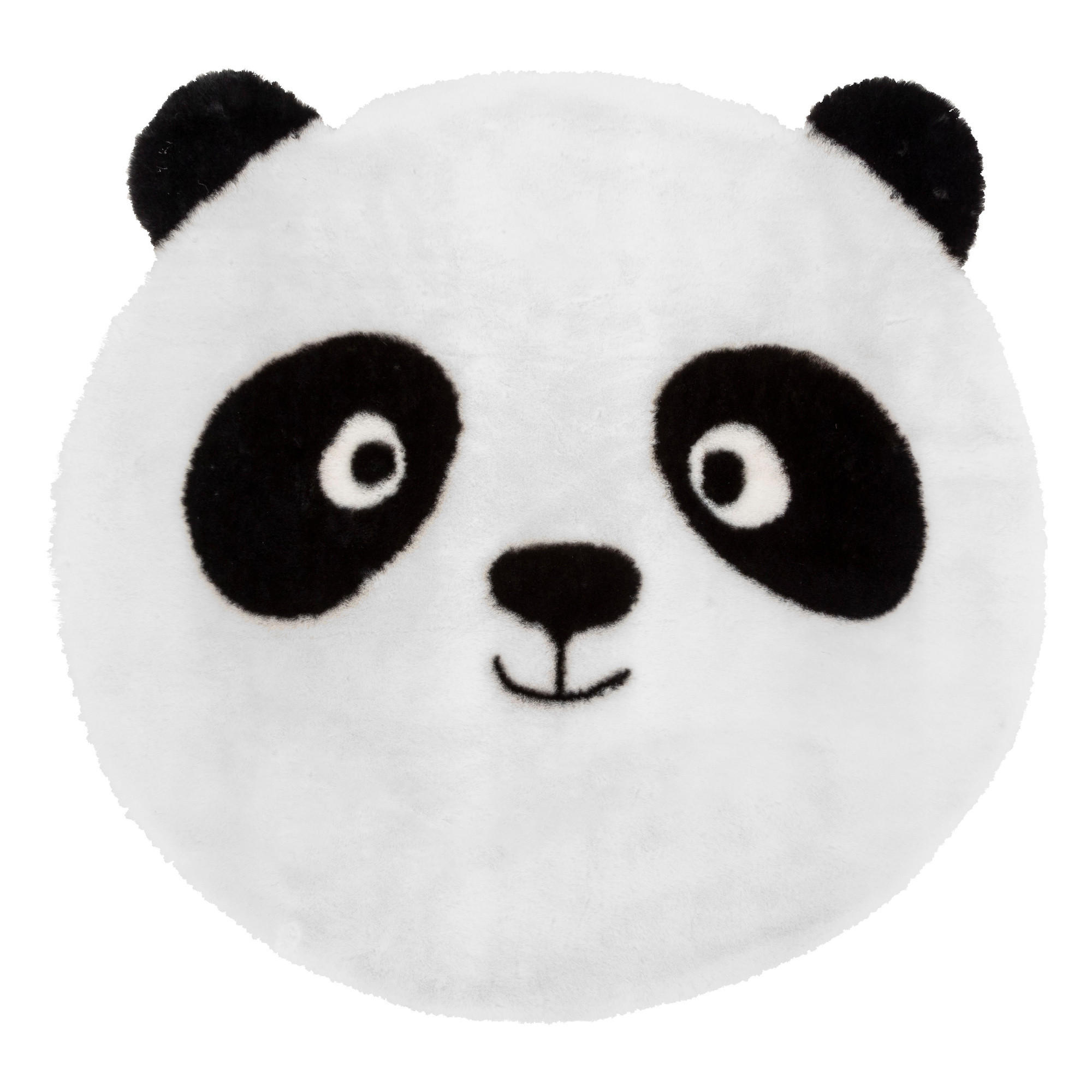 TEPPICH mit Ohren Smile 100/100/1,5 cm - Weiß, Textil (100/100cm) - Atmosphera for kids