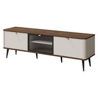 TV-ELEMENT Marly 2K1W RE12 - Kaschmir/Goldfarben, Holzwerkstoff/Metall (160/52/40cm) - MIRJAN24