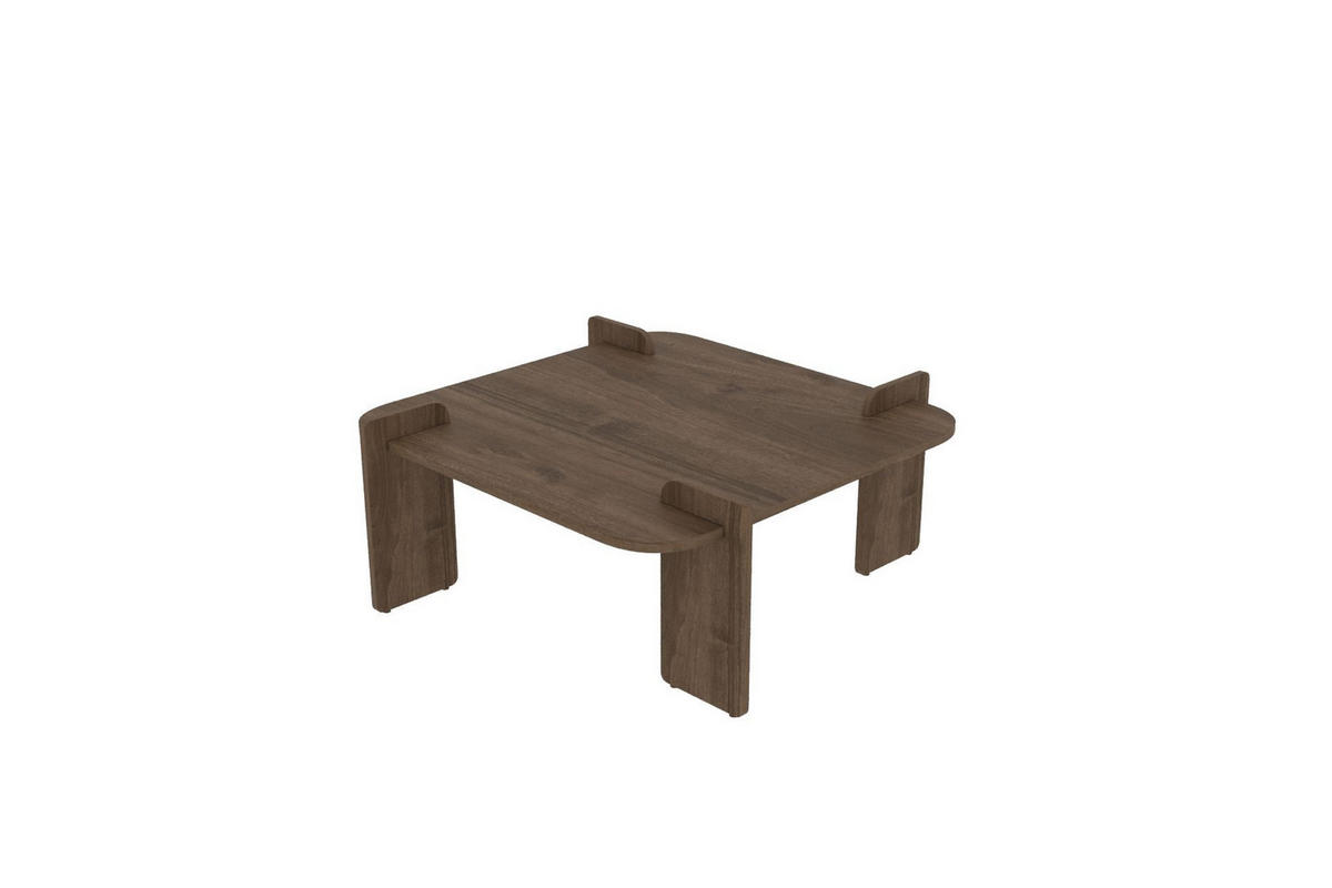 COUCHTISCH woog Braun - Braun, Holz (90/90/35cm) - Habitat Garten