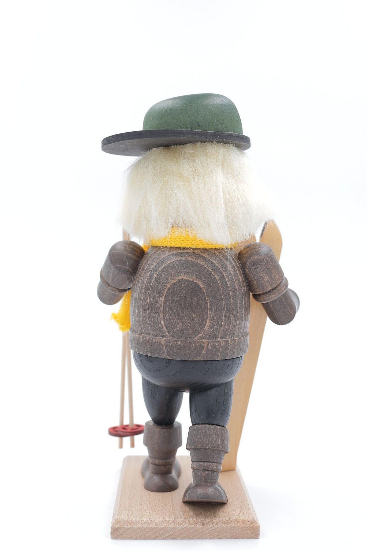 RAUCHFIGUR Wichtel Skifahrer 23 cm - Multicolor, Holz (11/23/0.1cm)