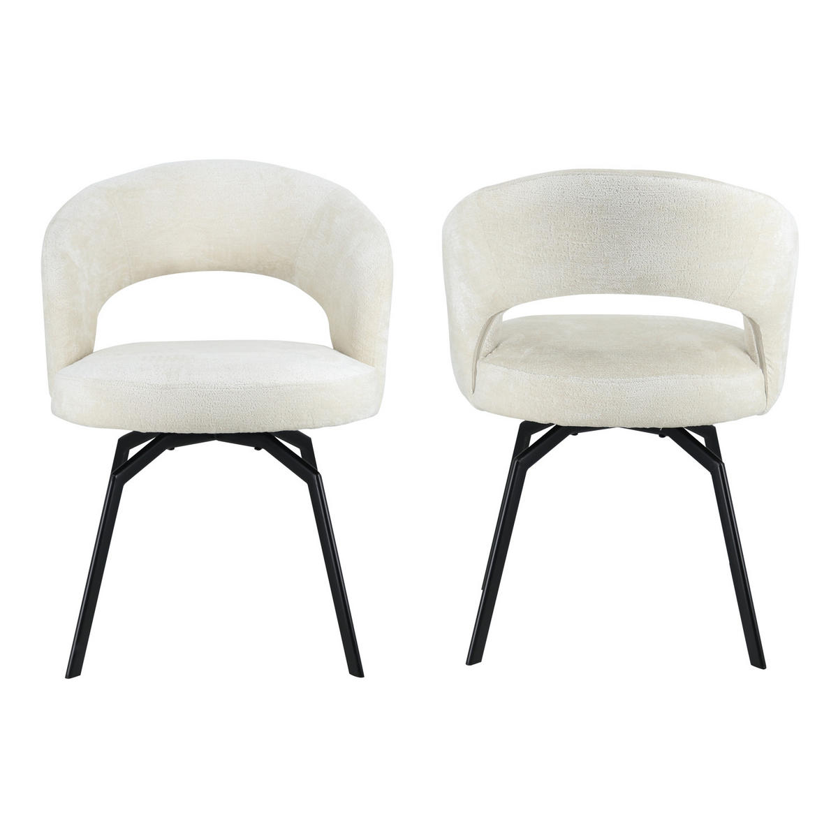 STUHL Ehba Beige - Beige, Textil (59/78.5/58.5cm) - Happy Garden