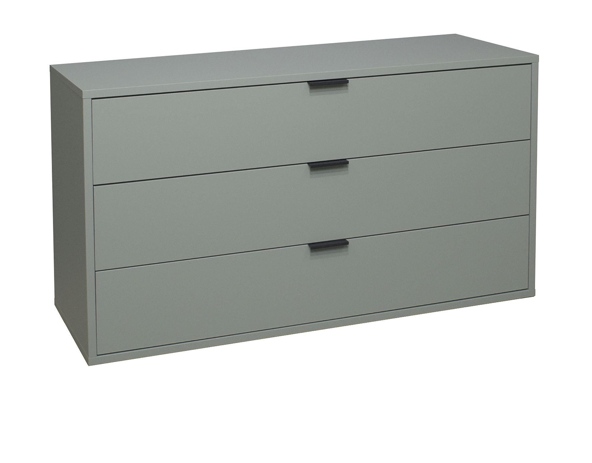 KOMMODE Erna 119x45x67 Pinie Green matt Lack - Grün, Holzwerkstoff (119/67/45cm) - 58aufmkessel