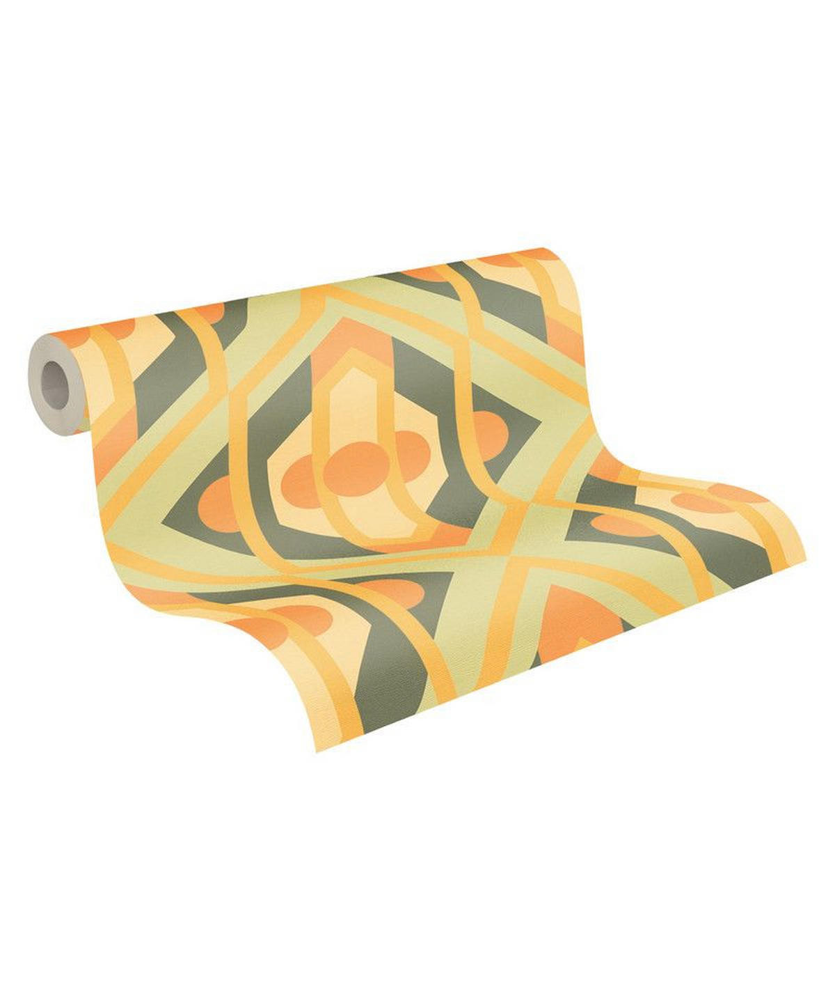 VLIESTAPETE Grün 53/850 cm - Gelb, Textil (53/1cm) - KUNSTLOFT