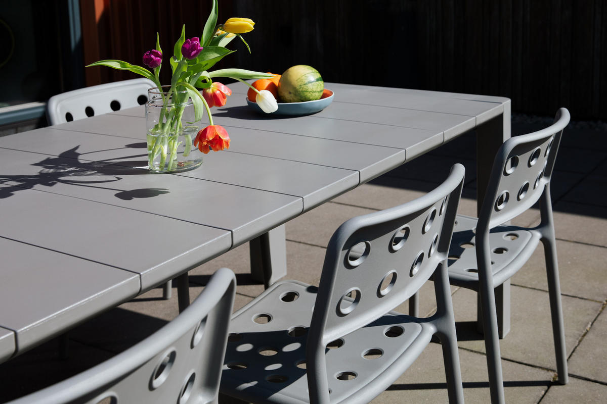 GARTENTISCH Alban - Grau - 220/100/75 cm - Grau, Metall (220/100/75cm)