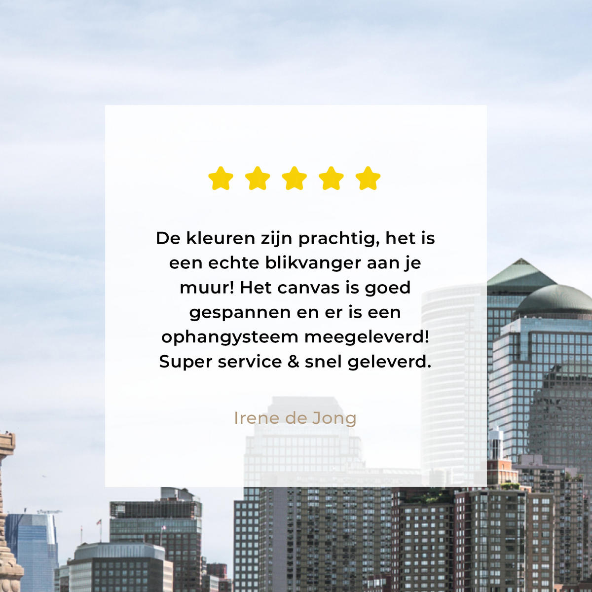 LEINWANDBILD New York - Freiheitsstatue - Wasser Deko Groß 90x90 cm - Hellblau, Textil (90/90cm) - MuchoWow