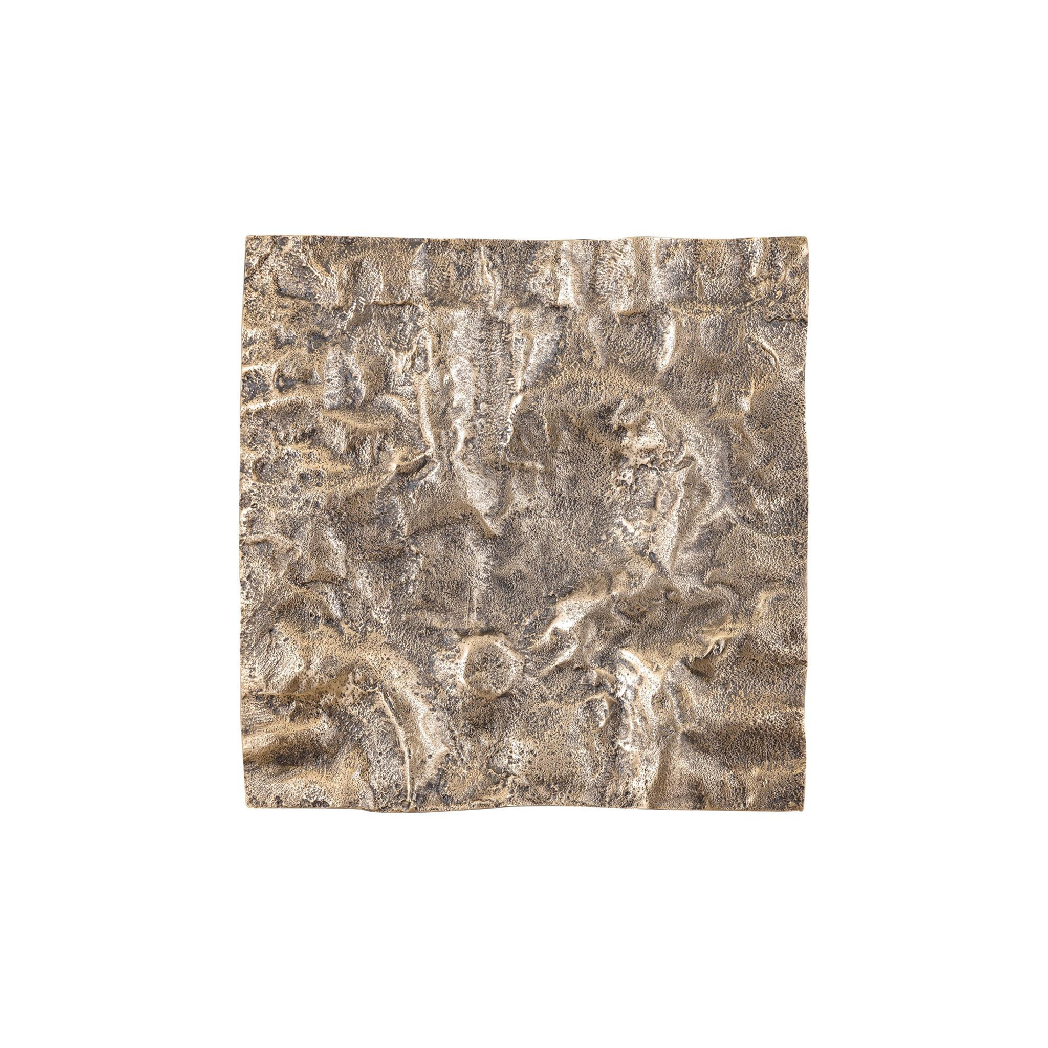 WANDPANEEL Eogan Gold 50/5/50cm - Goldfarben, Metall (5/50/50cm) - PTMD Collection