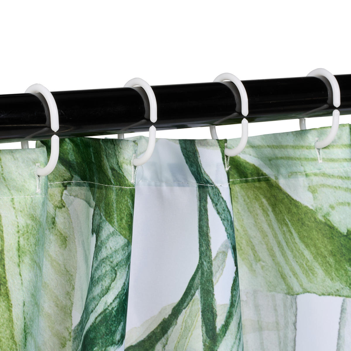 DUSCHVORHANG - Weiß, Textil (180/0.1cm) - Relaxdays