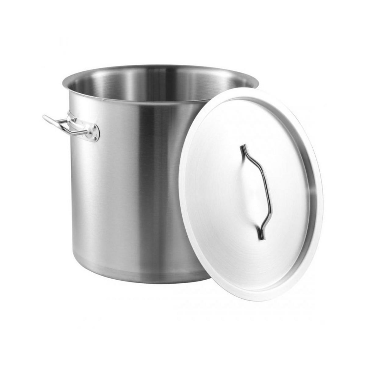 TOPF Silber 42/32/32 cm KH1963 - Silberfarben, Metall (32cm) - Kinghoff 