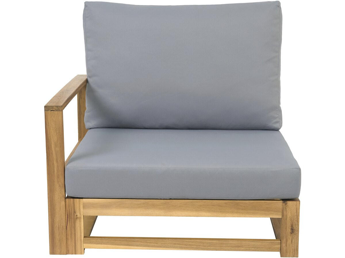 LOUNGEGARNITUR Bellingham 5-Sitzer Grau - Grau, Holz - Habitat Garten