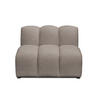 SOFAELEMENT Chenille Stoff Beige - Beige/Schwarz, Holzwerkstoff/Kunststoff (90/70/89cm) - Makamii