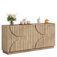 SIDEBOARD aus Spanplatte 160x40x80 cm Natur mit flexiblen Einlegeböden - Naturfarben, Holzwerkstoff (160/80/40cm) - IVMEU