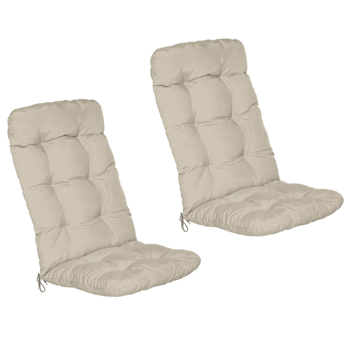HOCHLEHNERAUFLAGE Flair HL 120/50/8cm Natur (6tlg) - Naturfarben, Textil (50/8/120cm) - Beautissu 