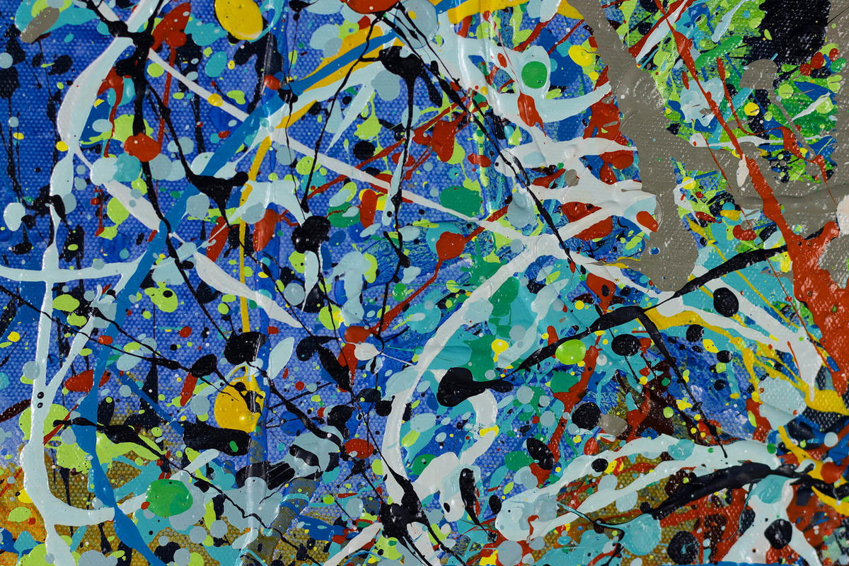ACRYLBILD HANDGEMALT 80/80 cm - Multicolor, Holz/Textil (80/80cm) - KUNSTLOFT