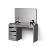 SCHMINKTISCH Imola Grau 120 cm - Grau, Holzwerkstoff (120/75/55cm) - Livinity®