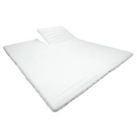 SPLIT TOPPER Komfort 180/200 cm - 6cm Höhe - Weiß, Textil (180/200cm) - AM Qualitätsmatratzen