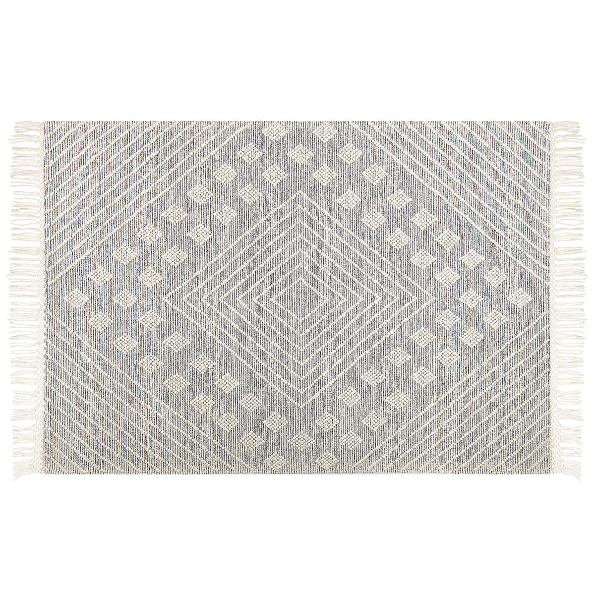 VINTAGE-TEPPICH Savur 230/160 cm - Weiß, Textil (160/230cm) - Beliani
