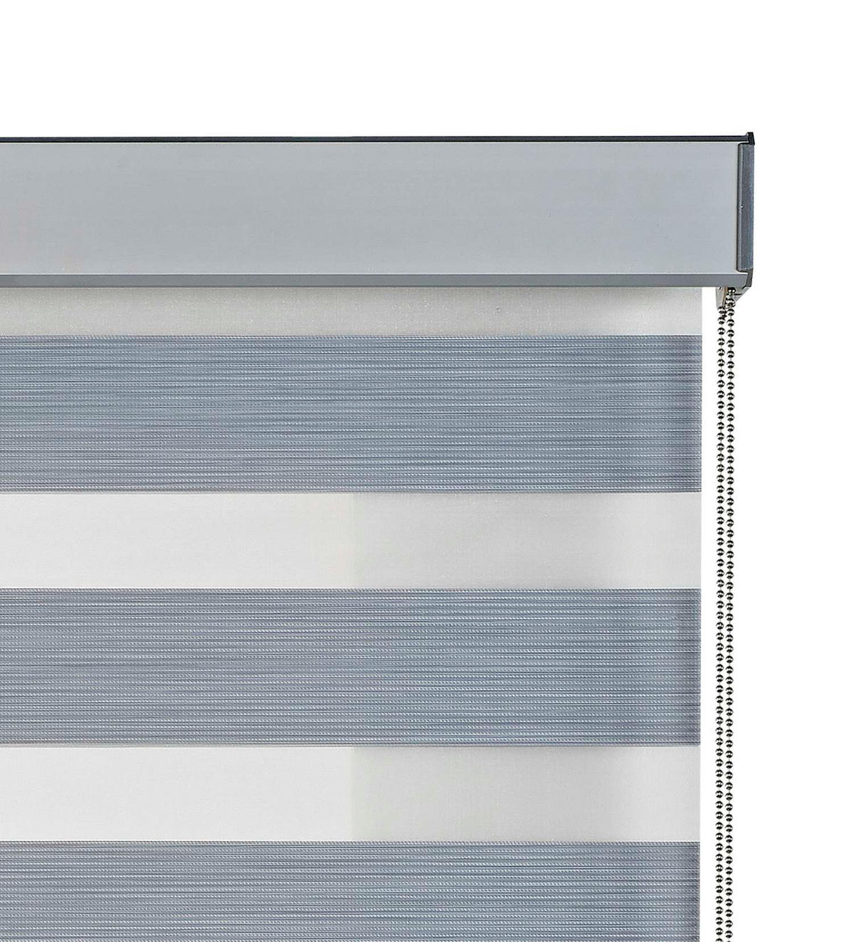 DOPPELROLLO Weiß 160x250 cm - Silberfarben, Kunststoff (160/250cm) - STORESDECO