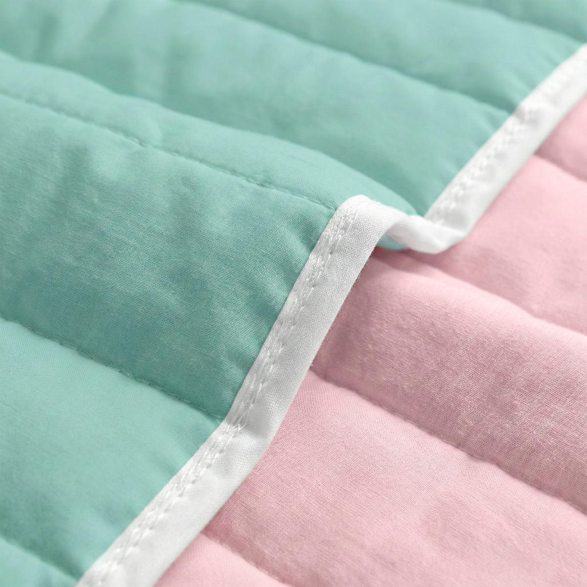 TAGESDECKE dash 100x130 cm (kinderbett) minze - Mintgrün, Textil (100/130cm) - Happy Friday