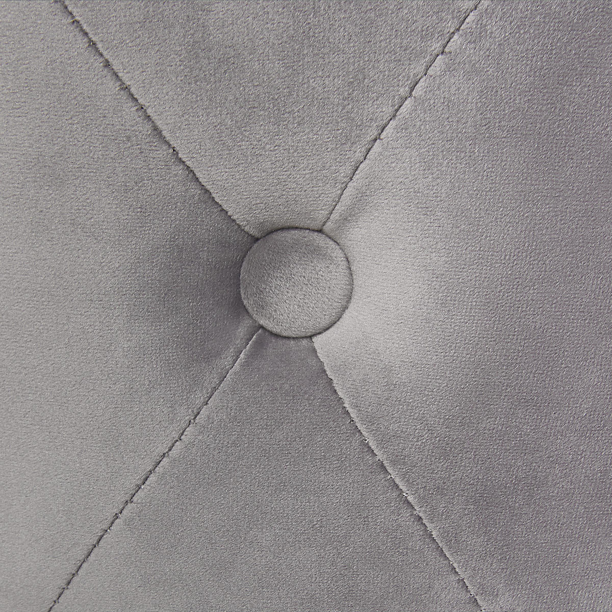 POUF Carrollton 40/40/41 cm - Grau, Textil (40/41/40cm) - Beliani