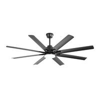 DECKENVENTILATOR DE-16311 66 Zoll Smart mit App-Steuerung & LED - Schwarz, Kunststoff (167.64/167.64/35.56cm) - ComfortXL