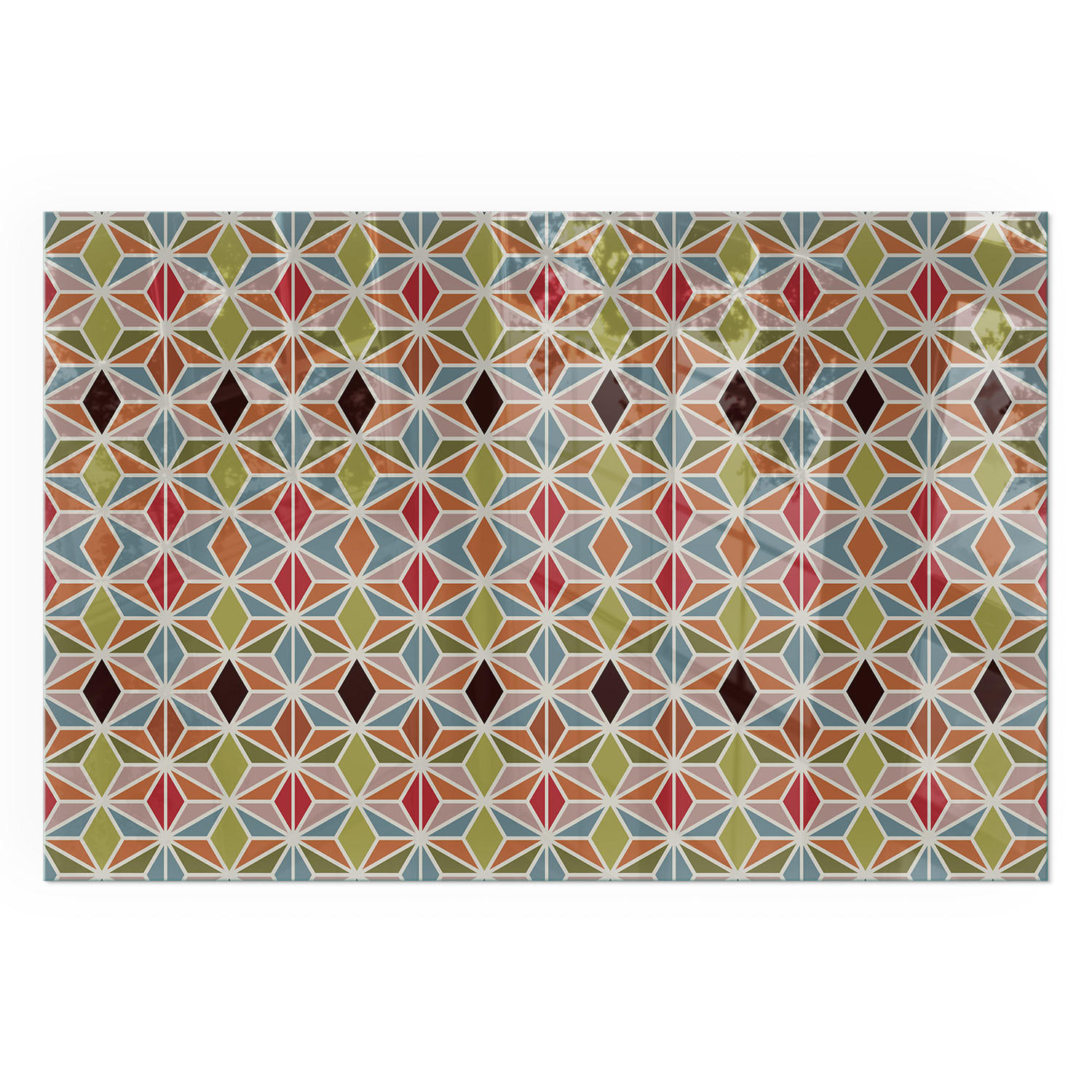 TULUP PODLOŽKA POD KRB 120x80 cm - Polygonální vzory v mřížce