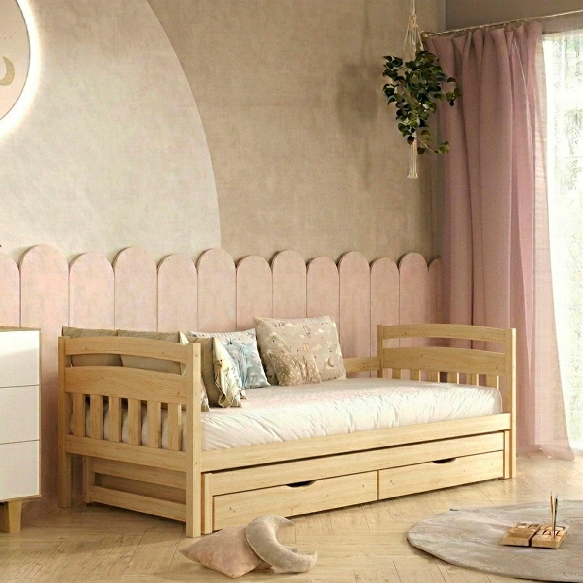 BETT 90/200 Tosia Holz - Braun, Holz (90/200cm) - Petits-meubles