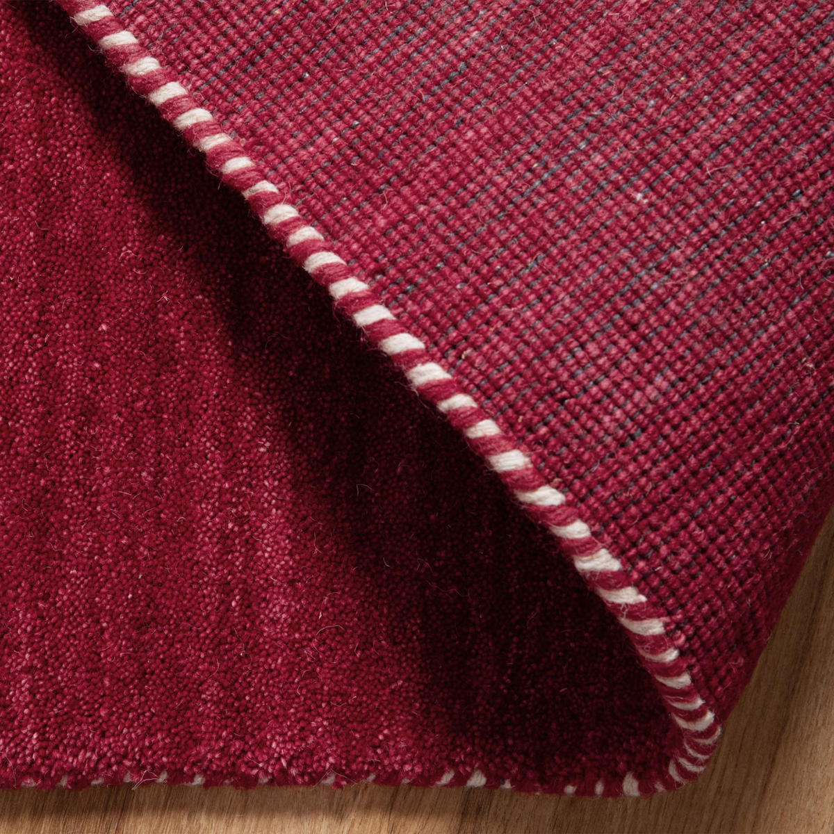 WOLLTEPPICH Nomade 290/390 cm - Rot, Naturmaterialien (290/390cm) - Steffensmeier