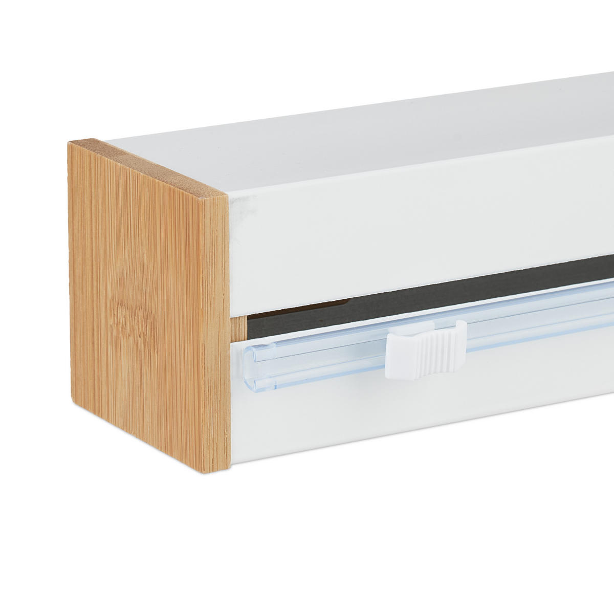 FOLIENSCHNEIDER - Weiß, Holz/Metall (35/6/7cm) - Relaxdays