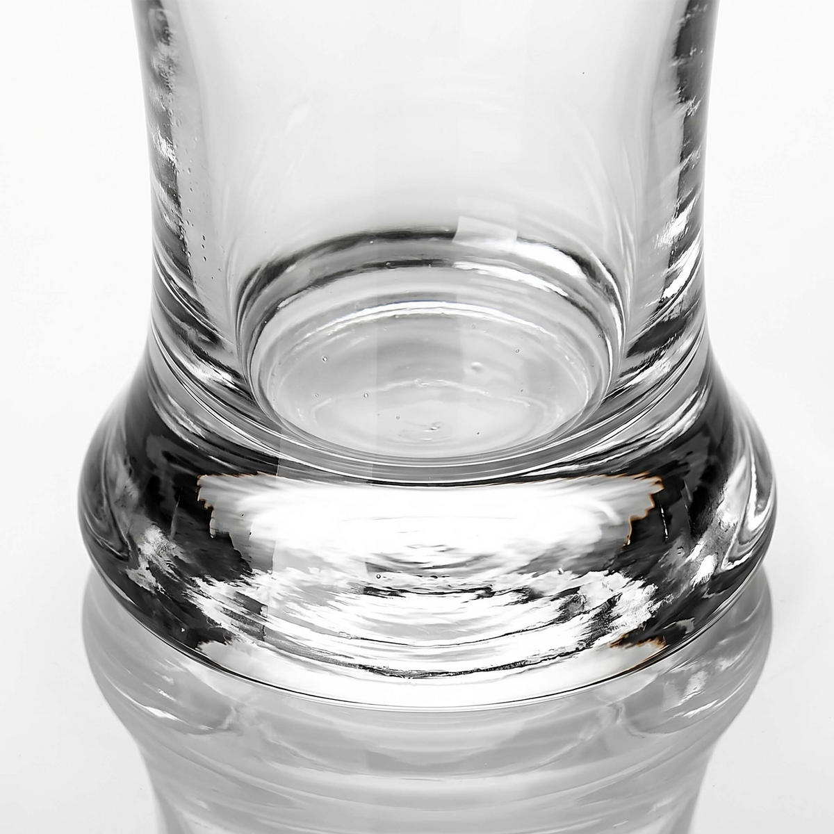 BIERGLAS Transparent 6er-Set Glas 460 ml - Transparent, Glas (0.46L) - Relaxdays