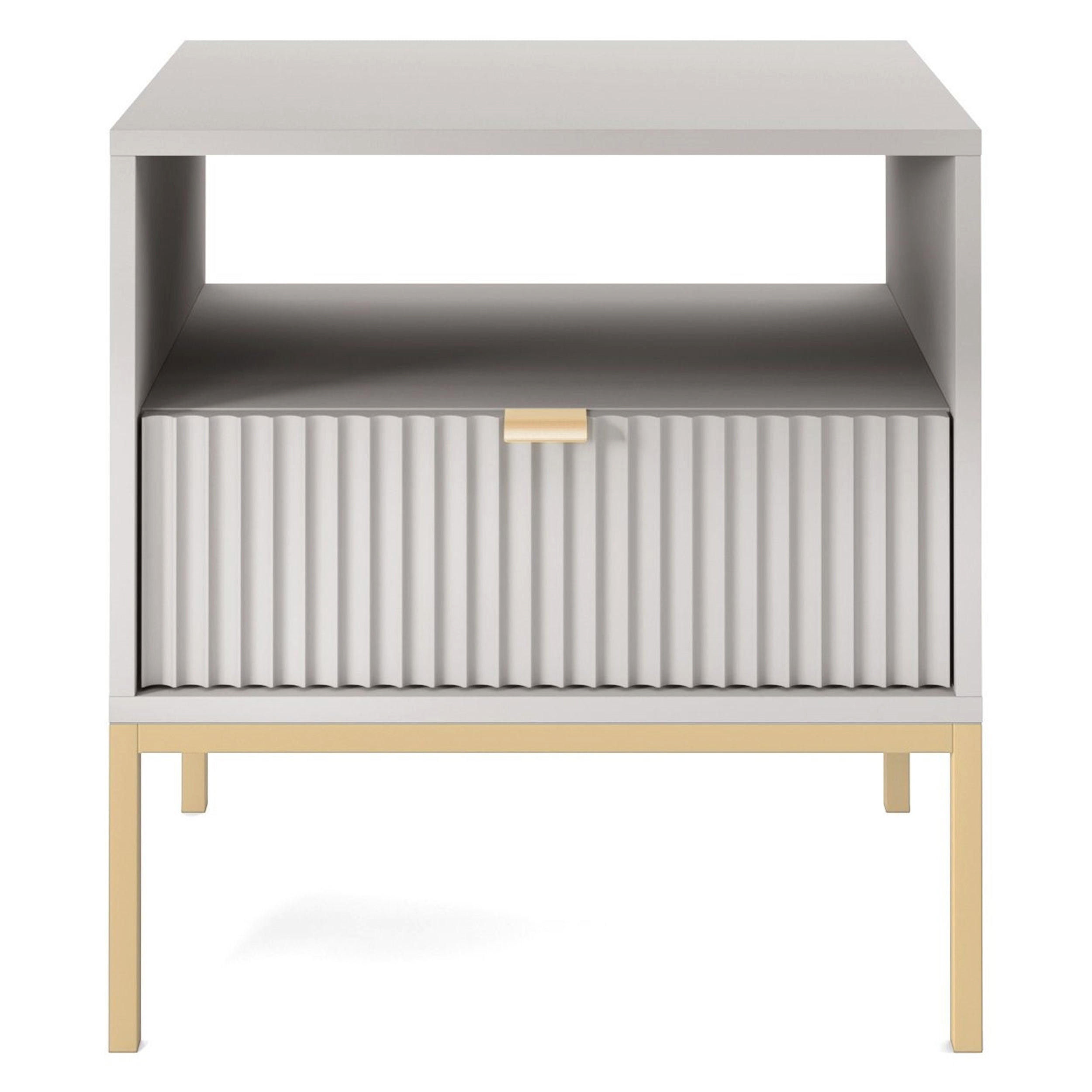 Selsey Nachtschrank Grau 54x56x39 cm