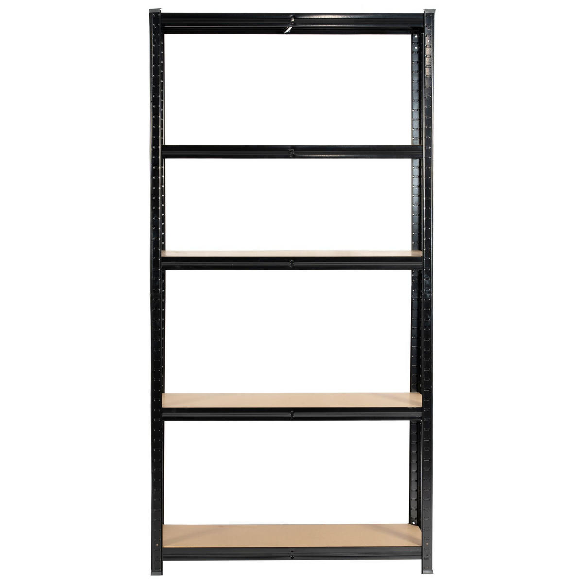 SCHWERLASTREGAL Schwarz 90x40x180 cm - Schwarz, Metall (90/180/40cm) - Akord