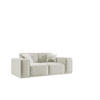 SOFA Zweisitzer Pula Stoff Perfect Harmony Beige - Beige, Holz (186/73/88cm)