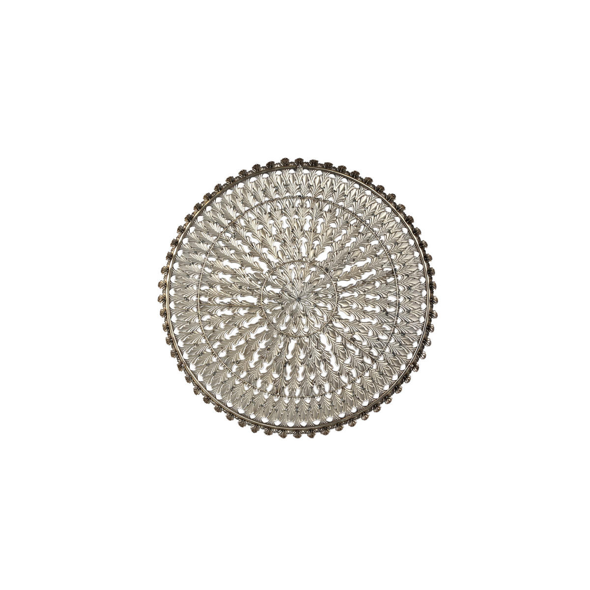 WANDPANEEL Xavery Braun 89.5/4.5/89.5cm - Braun, Metall (4.5/89.5/89.5cm) - PTMD Collection