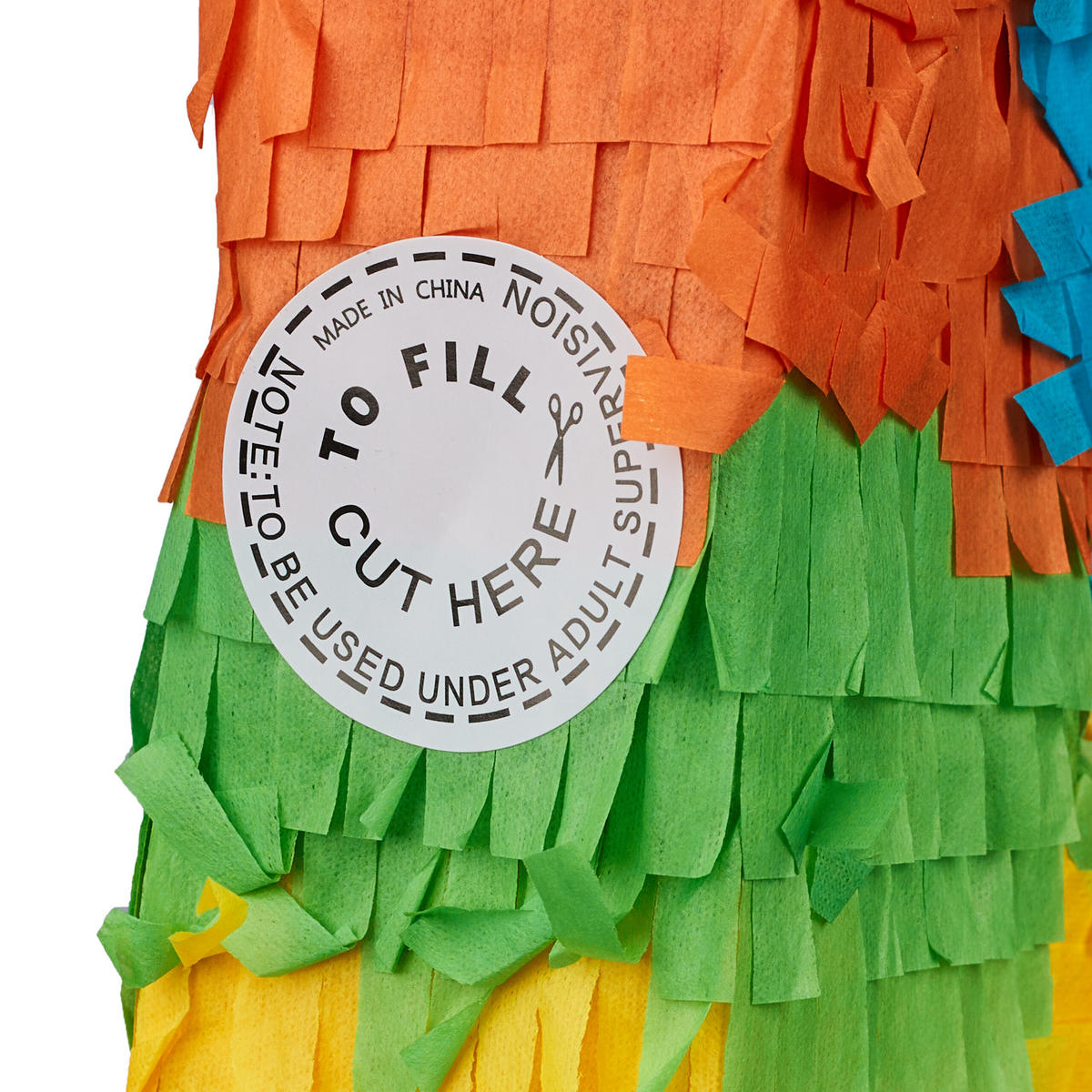 MINI-PINATA - Multicolor, Papier/Wellpappe (15/20.5/4.5cm) - Relaxdays