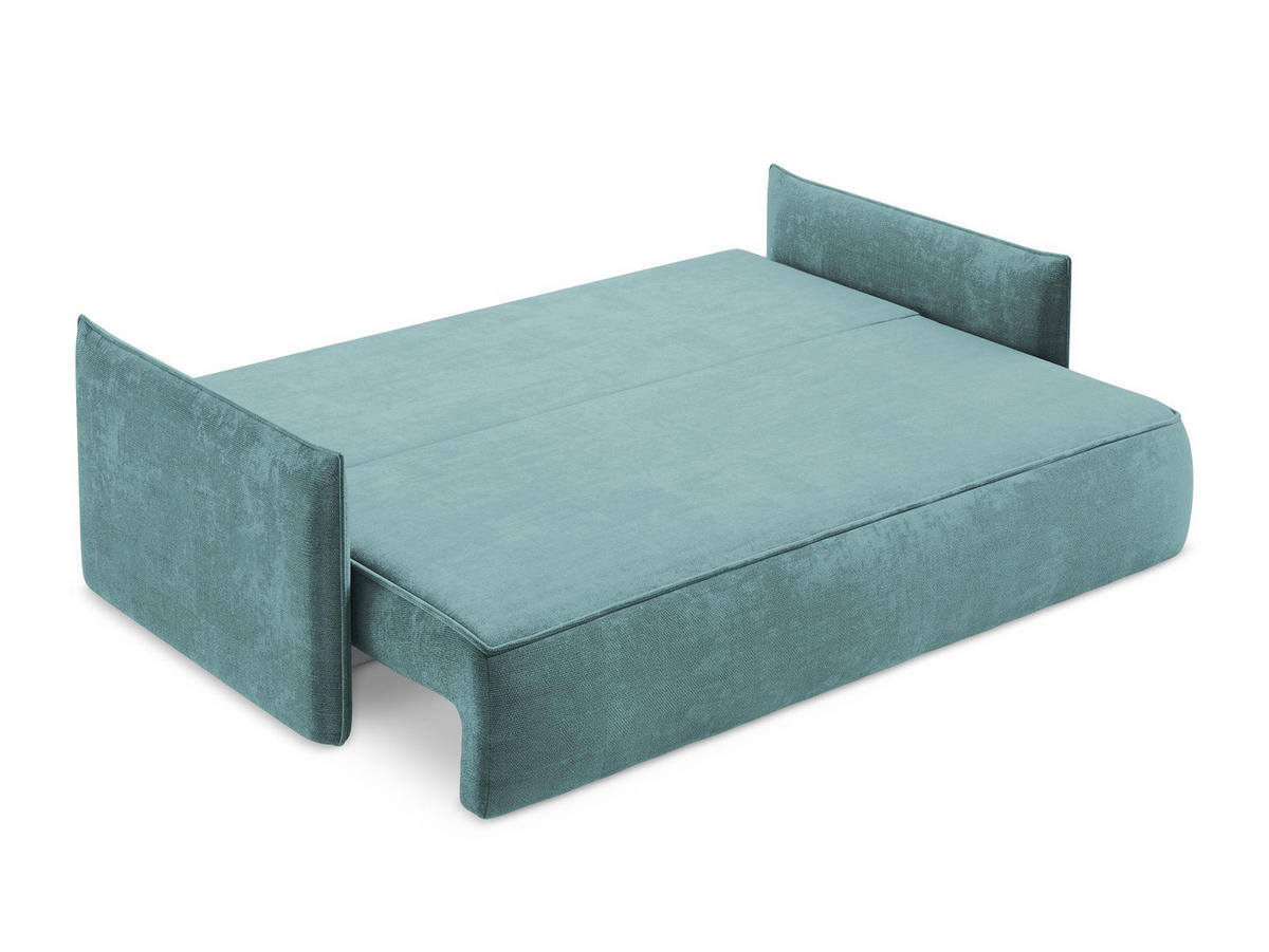 POUF Kunstleder Grün - Schwarz/Grün, Holzwerkstoff/Kunststoff (75/41/90cm) - Makamii