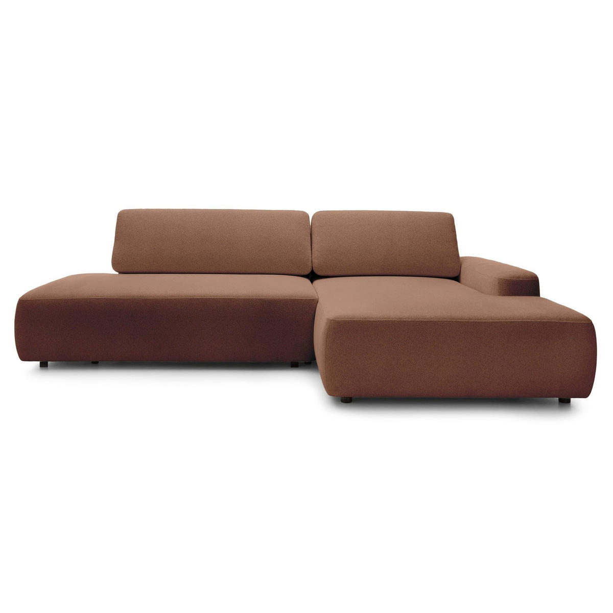 ECKSOFA Bamby Braun 276 cm - Braun, Textil (276/82/164cm) - Pillovely