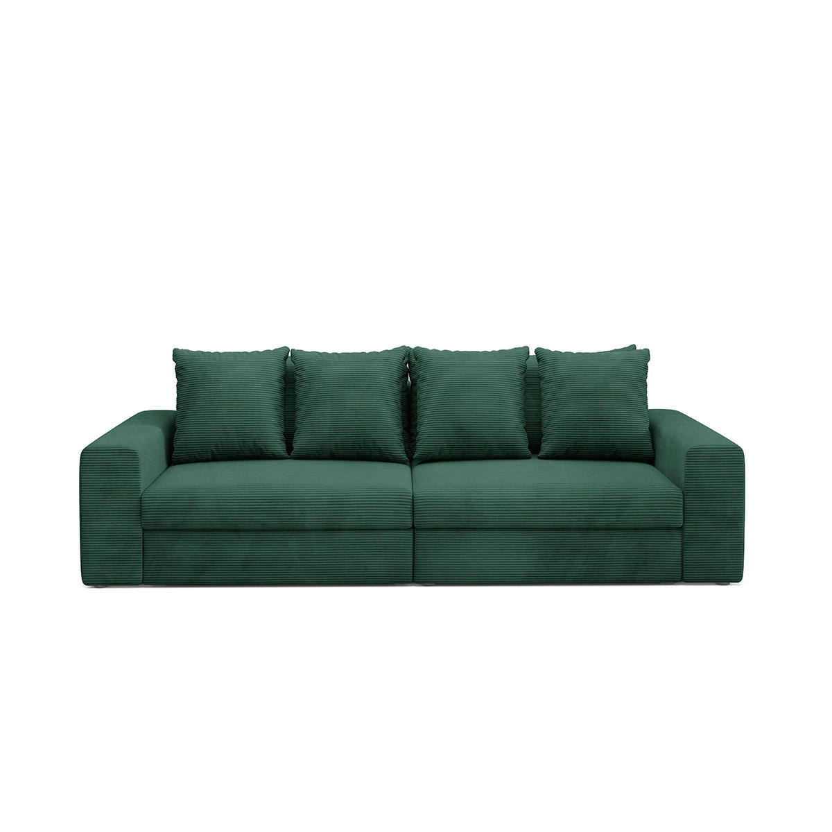 SOFA Paola 3 Sitzplätze Tannengrün - Waldgrün, Holz (272/86/120cm) - Petits-meubles